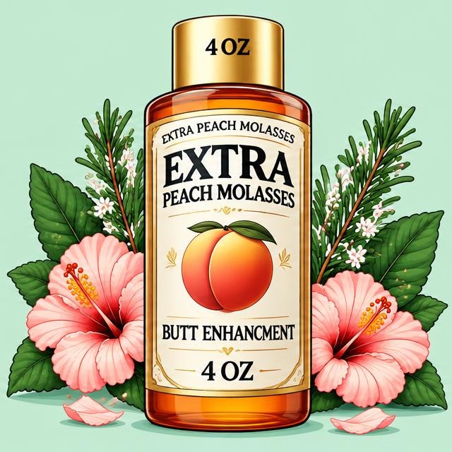Extra Peach Mo’Lasses — cartoon recreation of the website artwork.