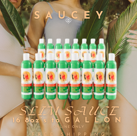 16 Saucey Slim Sauce 8oz Bottles